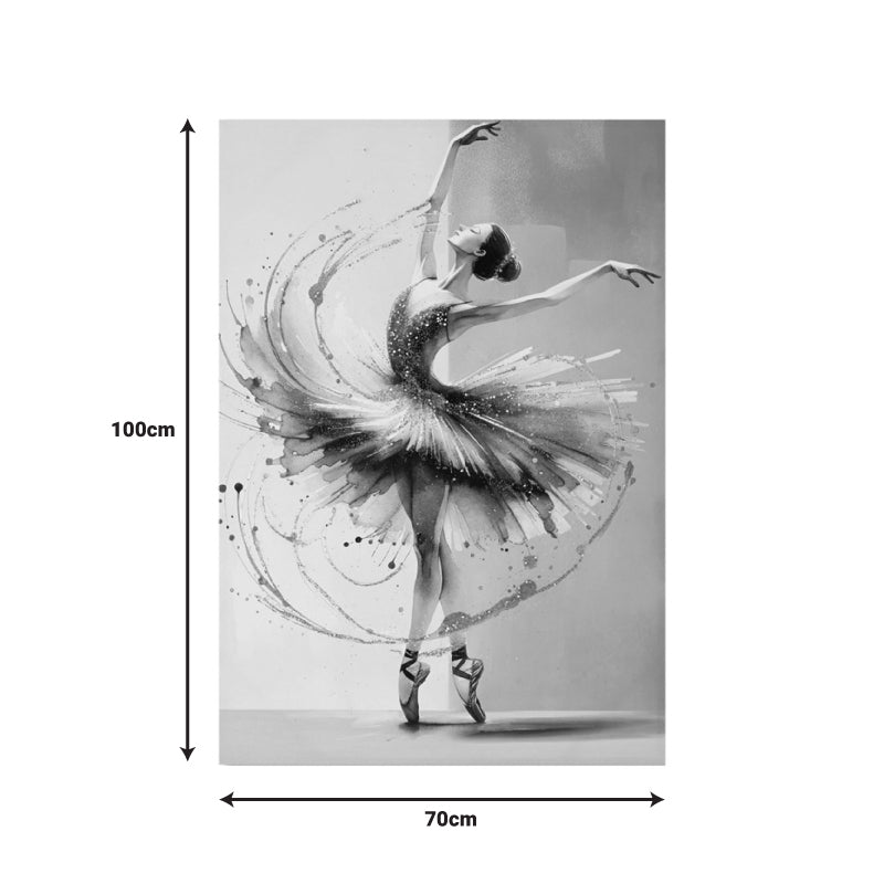 Tablou Canvas cu efect 3D Dancito I, Pânza, Multicolor, 70x100 cm