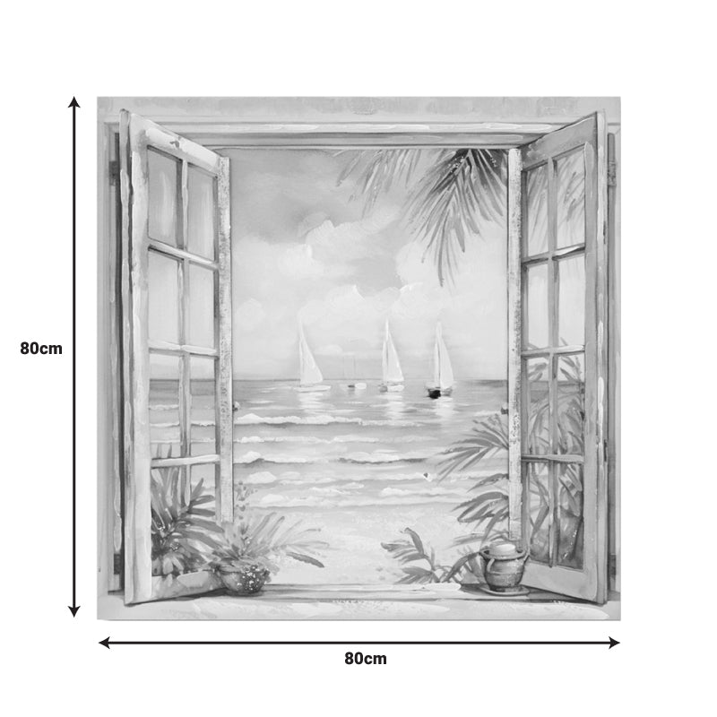 Tablou Canvas cu Efect 3D Deive I, Multicolor, 80x80 cm