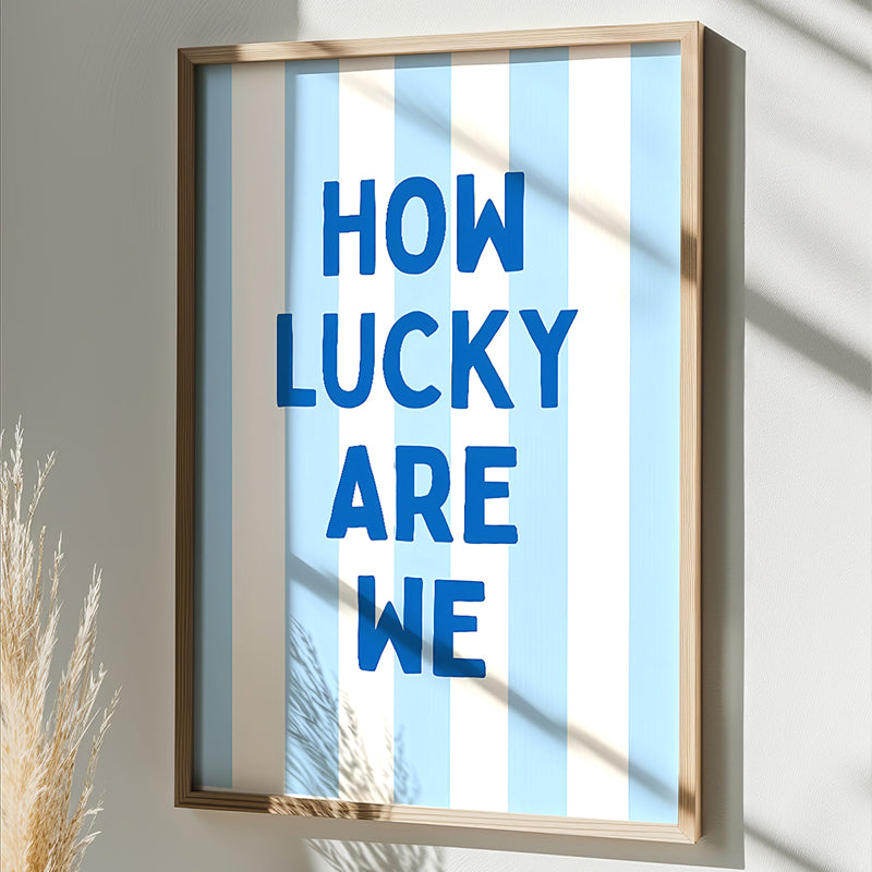Tablou decorativ Luckely, Bej, 33x48 cm
