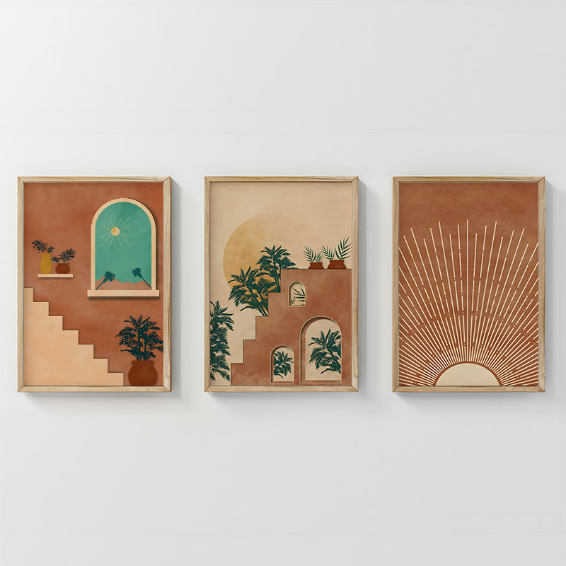 Tablou triptic, Affera, Multicolor, 33x48 cm
