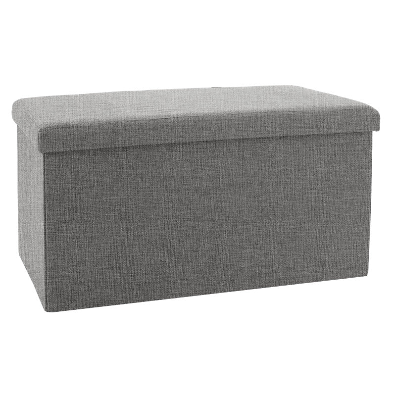 Taburet cu depozitare Greatness, Gri - Bej, 76x38x38 cm - Taburet cu depozitare Greatness, Gri - Bej, 76x38x38 cm