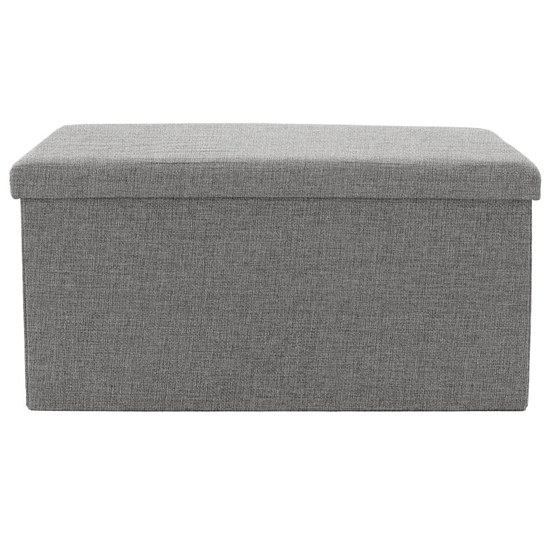 Taburet cu depozitare Greatness, Gri - Bej, 76x38x38 cm - Gri