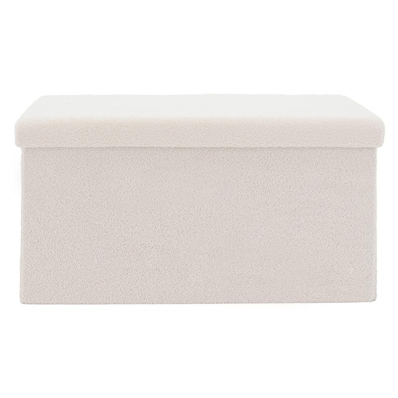 Taburet Forward cu depozitare, textil , gri - bej, 76x38x37 cm - Taburet Forward cu depozitare, textil , gri - bej, 76x38x37 cm