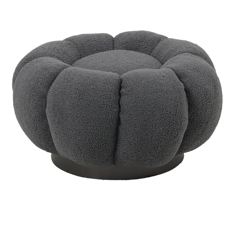 Taburet Nester, boucle, D60x31 cm - Gri