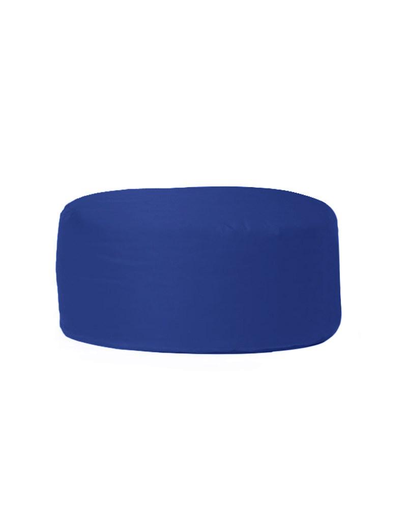 Taburet puf, Round Pouf, Ferndale, impermeabil, Garden Pouffe, 55x55x30 cm - Albastru