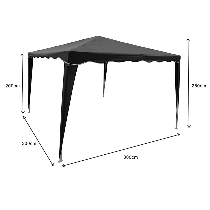 Umbrela de gradina Gazebo, Bej - Antracit, 300x300x250 cm - Antracit