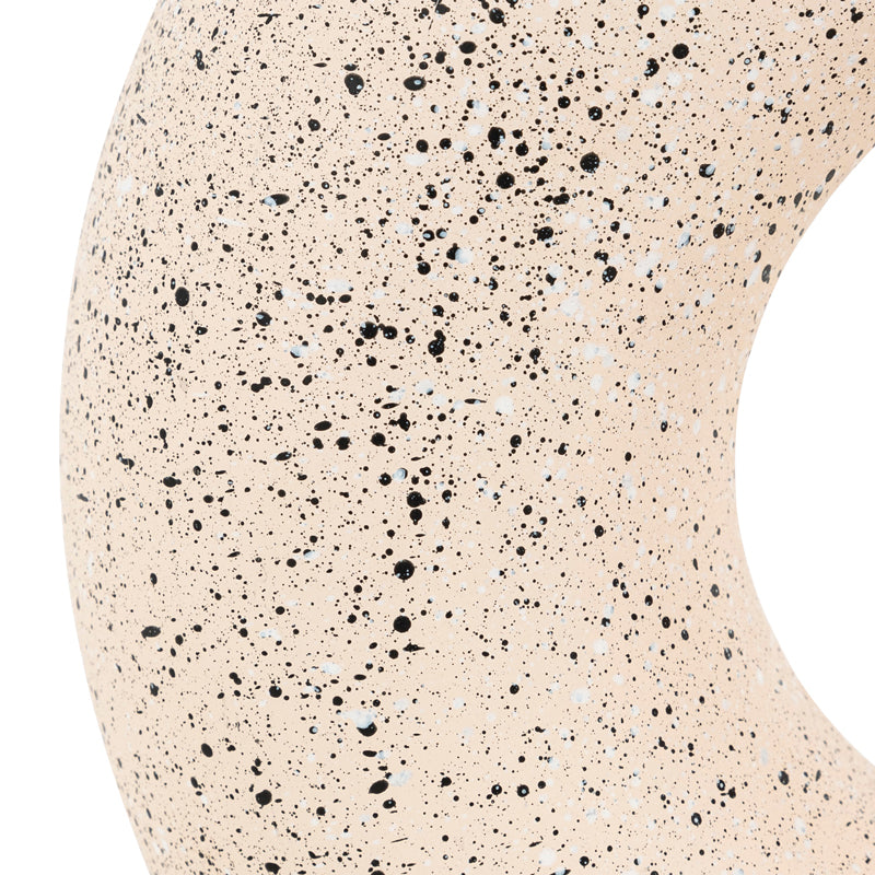 Vaza ceramica Circkly, Alb-Negru, 27x9x30 cm