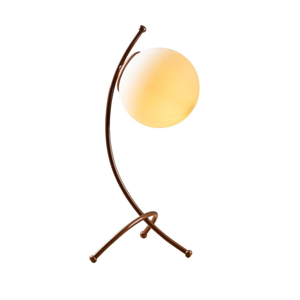 Veioza Aradia, Alb/Cupru, 15x15x43 cm