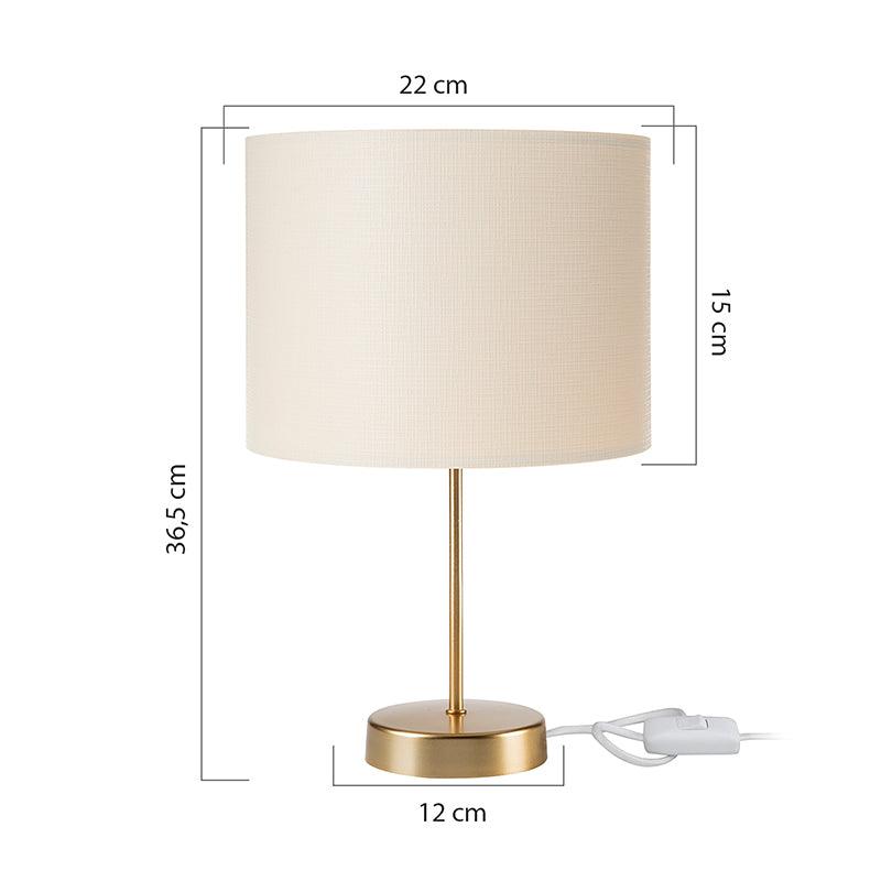 Veioza PWL-1183, D22x37 cm - Crem