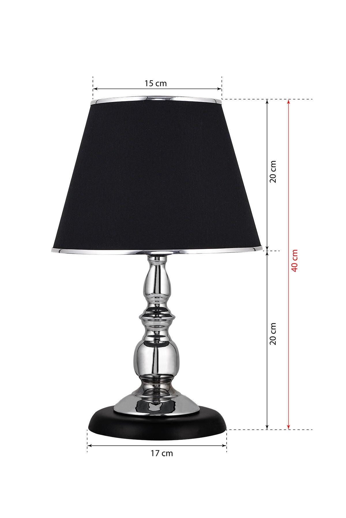 Veioza Slamp Dark Elegant, Negru, 20x20x40 cm