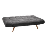 Canapea extensibilă 3 locuri Freddo, Antracit, 181x81x86 cm