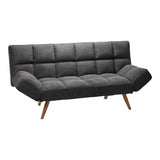 Canapea extensibilă 3 locuri Freddo, Antracit, 181x81x86 cm