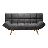 Canapea extensibilă 3 locuri Freddo, Antracit, 181x81x86 cm