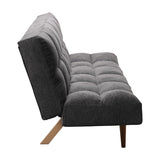 Canapea extensibilă 3 locuri Freddo, Antracit, 181x81x86 cm