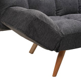 Canapea extensibilă 3 locuri Freddo, Antracit, 181x81x86 cm