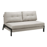 Canapea extensibila Fancy, Stofa, Bej, 150x98x70 cm