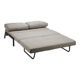 Canapea extensibila Fancy, Stofa, Bej, 150x98x70 cm