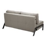 Canapea extensibila Fancy, Stofa, Bej, 150x98x70 cm
