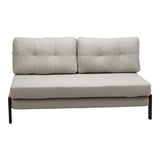 Canapea extensibila Fancy, Stofa, Bej, 150x98x70 cm