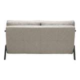 Canapea extensibila Fancy, Stofa, Bej, 150x98x70 cm