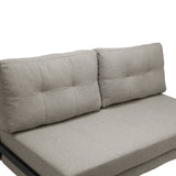 Canapea extensibila Fancy, Stofa, Bej, 150x98x70 cm