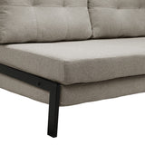 Canapea extensibila Fancy, Stofa, Bej, 150x98x70 cm