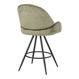 Scaun de bar Morea, Verde, 55x66x107 cm