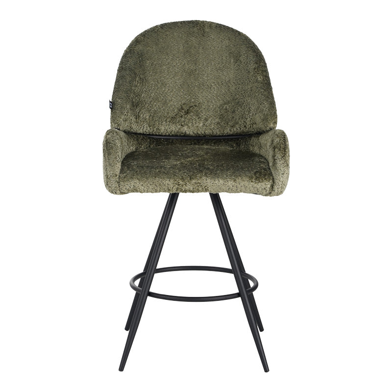 Scaun de bar Morea, Verde, 55x66x107 cm