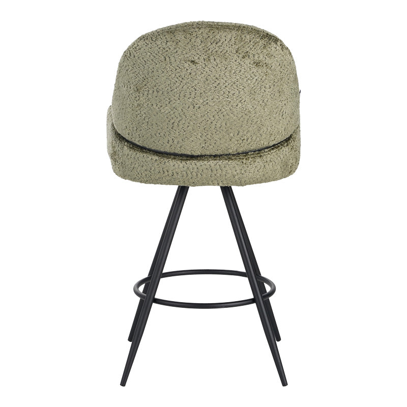 Scaun de bar Morea, Verde, 55x66x107 cm