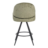 Scaun de bar Morea, Verde, 55x66x107 cm