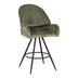 Scaun de bar Morea, Verde, 55x66x107 cm