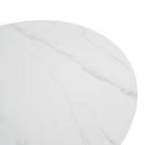 Măsuță de cafea Franzel, Piatră sinterizată și MDF, Diverse culori, Ø80x40 cm - Marmură-Natural | SKU: 029-000443 | Măsuță de cafea Franzel, Piatră sinterizată și MDF, Ø80x40 cm, varianta Marmură-Natural, produs pentru amenajarea locuinței, disponibil online în România la CasaMob