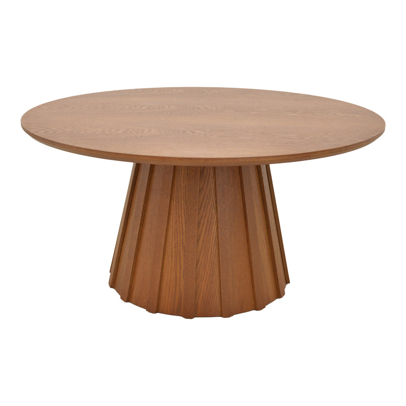 Măsuță de cafea Franzel, MDF, Nuc, Ø80x40 cm