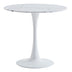 Alb | SKU: 029-000451 | Masă dining Balou, Aspect marmură, D90x73 cm, varianta Alb, produs pentru amenajarea locuinței, disponibil online în România la CasaMob