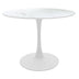 Alb | SKU: 029-000453 | Masă dining Balou, Aspect marmură, D120x73 cm, varianta Alb, produs pentru amenajarea locuinței, disponibil online în România la CasaMob