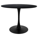 Masă dining Balou, Aspect marmură, Diverse culori, D120x73 cm - Negru | SKU: 029-000454 | Masă dining Balou, Aspect marmură, D120x73 cm, varianta Negru, produs pentru amenajarea locuinței, disponibil online în România la CasaMob