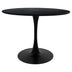 Negru | SKU: 029-000454 | Masă dining Balou, Aspect marmură, D120x73 cm, varianta Negru, produs pentru amenajarea locuinței, disponibil online în România la CasaMob