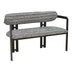 Negru | SKU: 029-000459 | Canapea 2 locuri Berdona, Stofă, Negru-Alb, 120x47x78 cm, varianta Negru, produs pentru amenajarea locuinței, disponibil online în România la CasaMob