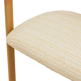 Canapea 2 locuri Berdona, Stofă, Bej-Natural, 120x47x78 cm