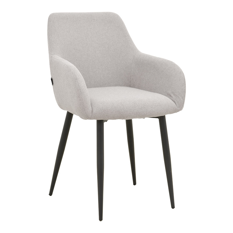 Fotoliu Telia, stofă și metal, Diverse culori, 60x54x85 cm - Gri deschis-Negru | SKU: 029-000486 | Fotoliu Telia, stofă și metal, 60x54x85 cm, varianta Gri deschis-Negru, produs pentru amenajarea locuinței, disponibil online în România la CasaMob