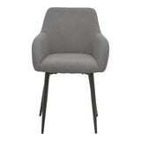 Fotoliu Telia, stofă și metal, Diverse culori, 60x54x85 cm - Antracit-Negru | SKU: 029-000487 | Fotoliu Telia, stofă și metal, 60x54x85 cm, varianta Antracit-Negru, produs pentru amenajarea locuinței, disponibil online în România la CasaMob