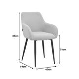 Fotoliu Telia, stofă și metal, Diverse culori, 60x54x85 cm - Bej-Negru | SKU: 029-000488 | Fotoliu Telia, stofă și metal, 60x54x85 cm, varianta Bej-Negru, produs pentru amenajarea locuinței, disponibil online în România la CasaMob