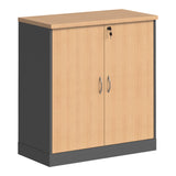 Dulap multifuncțional Fesialo, Diverse culori, 80x41x80 cm - Natural-Antracit | SKU: 030-000033 | Dulap multifuncțional Fesialo, 80x41x80 cm, varianta Natural-Antracit, produs pentru amenajarea locuinței, disponibil online în România la CasaMob