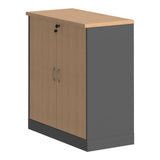 Dulap multifuncțional Fesialo, Diverse culori, 80x41x80 cm - Natural-Antracit | SKU: 030-000033 | Dulap multifuncțional Fesialo, 80x41x80 cm, varianta Natural-Antracit, produs pentru amenajarea locuinței, disponibil online în România la CasaMob