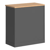 Dulap multifuncțional Fesialo, Diverse culori, 80x41x80 cm - Natural-Antracit | SKU: 030-000033 | Dulap multifuncțional Fesialo, 80x41x80 cm, varianta Natural-Antracit, produs pentru amenajarea locuinței, disponibil online în România la CasaMob