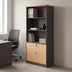 Natural-Antracit | SKU: 030-000035 | Bibliotecă Fesialo, 80x40x180 cm, varianta Natural-Antracit, produs pentru amenajarea locuinței, disponibil online în România la CasaMob