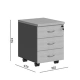 Corp mobil Fesialo, Diverse culori, 39x47x53 cm - Natural-Antracit | SKU: 030-000037 | Corp mobil Fesialo, 39x47x53 cm, varianta Natural-Antracit, produs pentru amenajarea locuinței, disponibil online în România la CasaMob