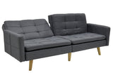 Canapea extensibila Flexy 3 locuri, Gri inchis, 198x87x76 cm