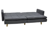 Canapea extensibila Flexy 3 locuri, Gri inchis, 198x87x76 cm