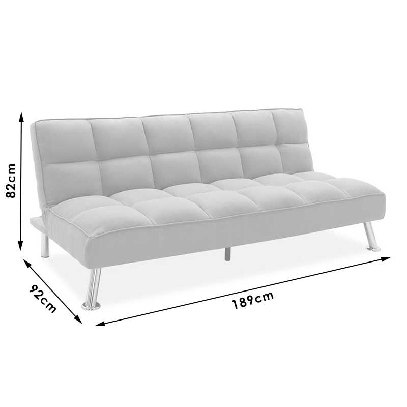 Canapea extensibilă Rebel, material textil, Diverse culori, 189x92x82 cm - Gri deschis | SKU: 035-000019 | Canapea extensibilă Rebel, material textil, 189x92x82 cm, varianta Gri deschis, produs pentru amenajarea locuinței, disponibil online în România la CasaMob